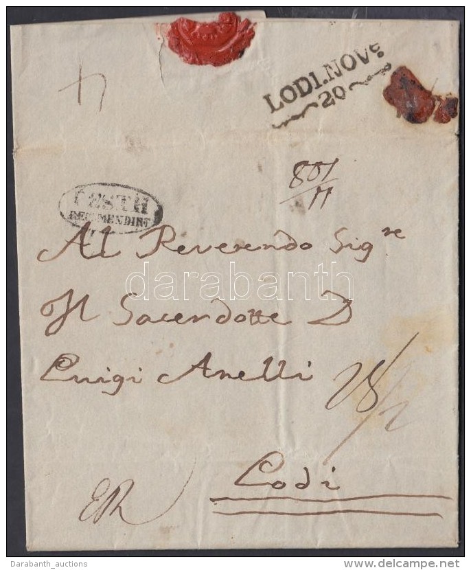 1838-1840 Aj&aacute;nlott Port&oacute;s Lev&eacute;l / Registered Cover With Postage Due &eacute;vsz&aacute;mos... - Altri & Non Classificati