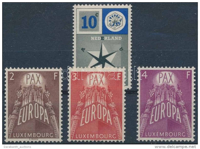 ** Luxemburg, Hollandia 1957 Europa CEPT Mi 572-574 + 704 - Sonstige & Ohne Zuordnung