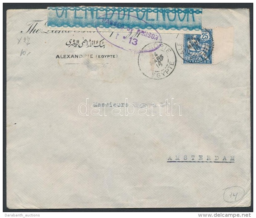 Francia Posta K&uuml;lf&ouml;ld&ouml;n - Alexandria 1916 - Other & Unclassified