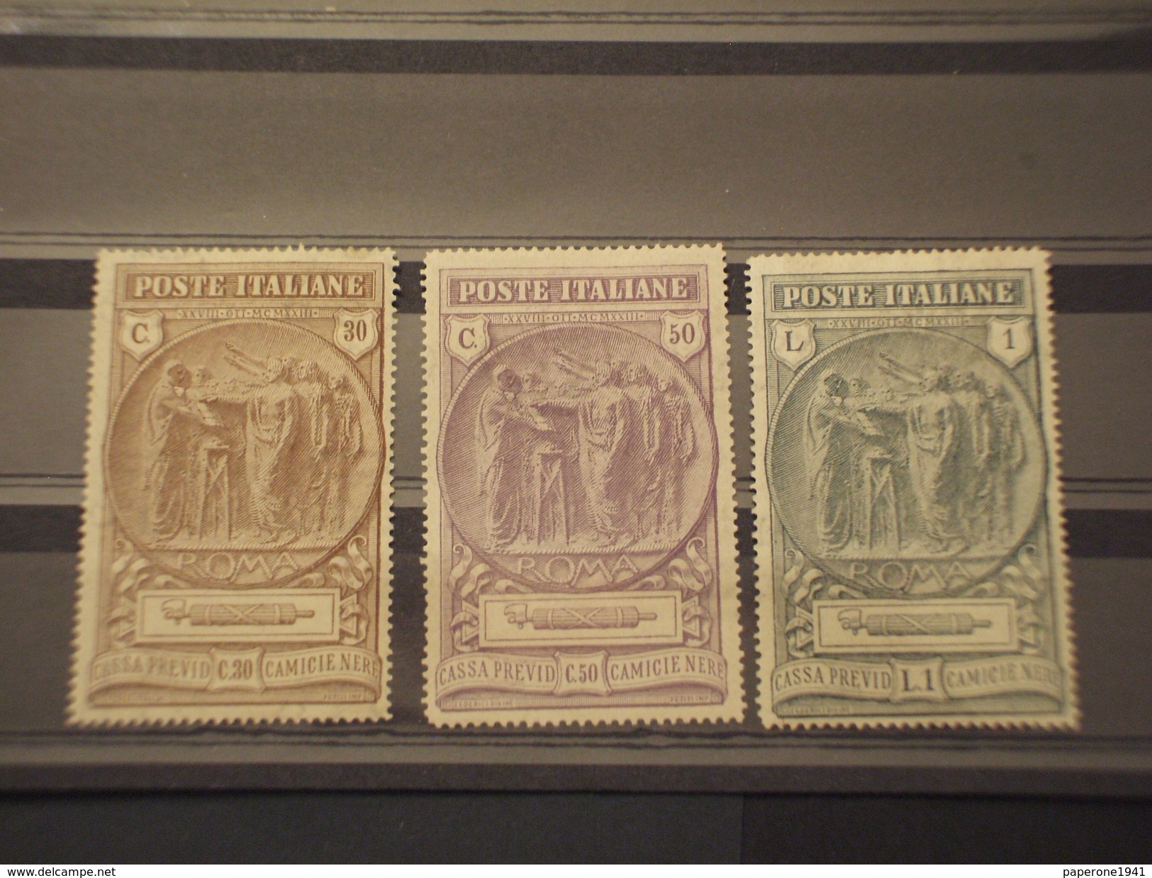 ITALIA - 1923 STATUA/CAMICIE NERE 3 - NUOVI+) - Neufs