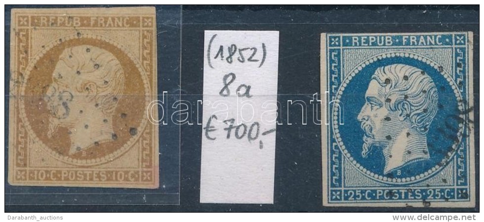 O 1852 Klasszikus &ouml;ssze&aacute;ll&iacute;t&aacute;s, 2 Db B&eacute;lyeg (Mi EUR 750,-) - Other & Unclassified