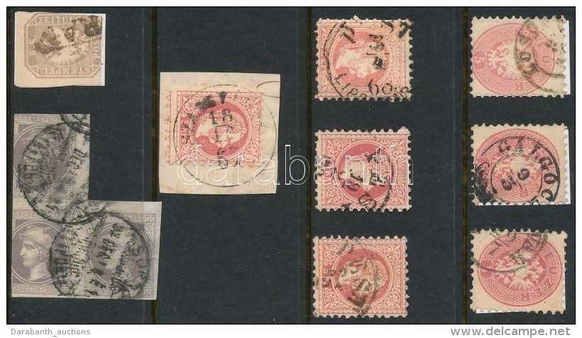 O 1863-1867 11 Db B&eacute;lyeg, K&ouml;zte Merkur 3-as &ouml;sszef&uuml;gg&eacute;sben - Other & Unclassified