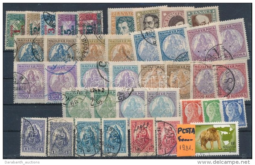 ** O 1927-1981 5 Klf Sor + 1981 Kittenberger 40f PCSTA Stecklapon (14.700) - Other & Unclassified