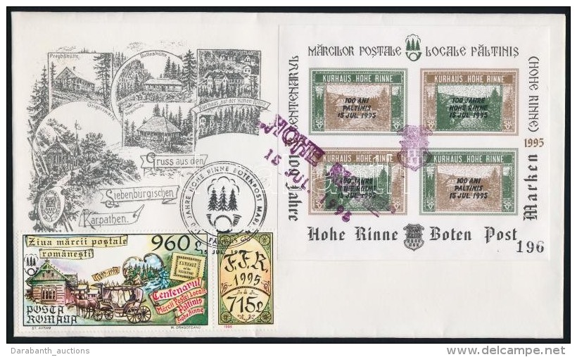 1995/E2 Hohe Rinne Centen&aacute;rium Fel&uuml;lnyomott Eml&eacute;k&iacute;v FDC (10.000) - Other & Unclassified