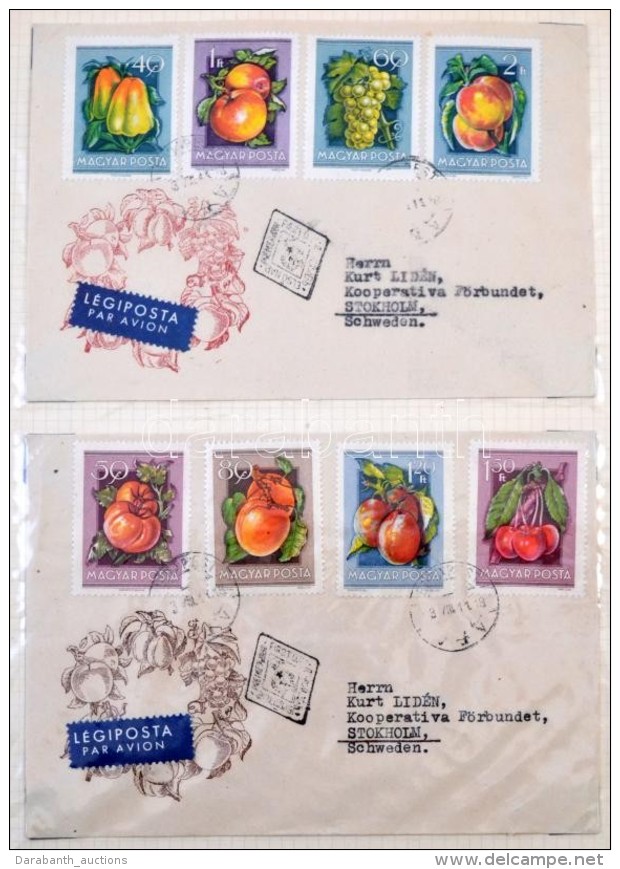 1954-1961 K&ouml;zel 100 K&uuml;l&ouml;nf&eacute;le FDC K&ouml;zte Aj&aacute;nlottak, L&eacute;giek... - Other & Unclassified