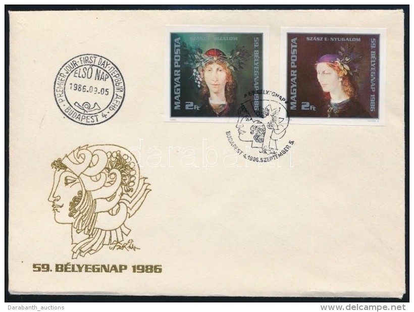 1986 B&eacute;lyegnap (59.) V&aacute;gott Sor FDC (3.500) - Other & Unclassified