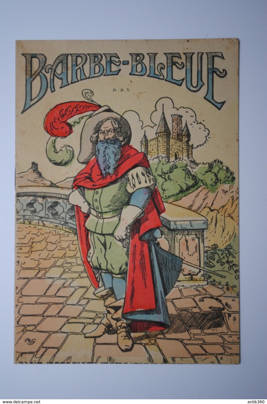 Ancien Petit Livret Publicitaire Image D'épinal Barbe-Bleue Au Dos Publicité Magasin Au Progrès Chemillé Maine Et Loire - 1801-1900