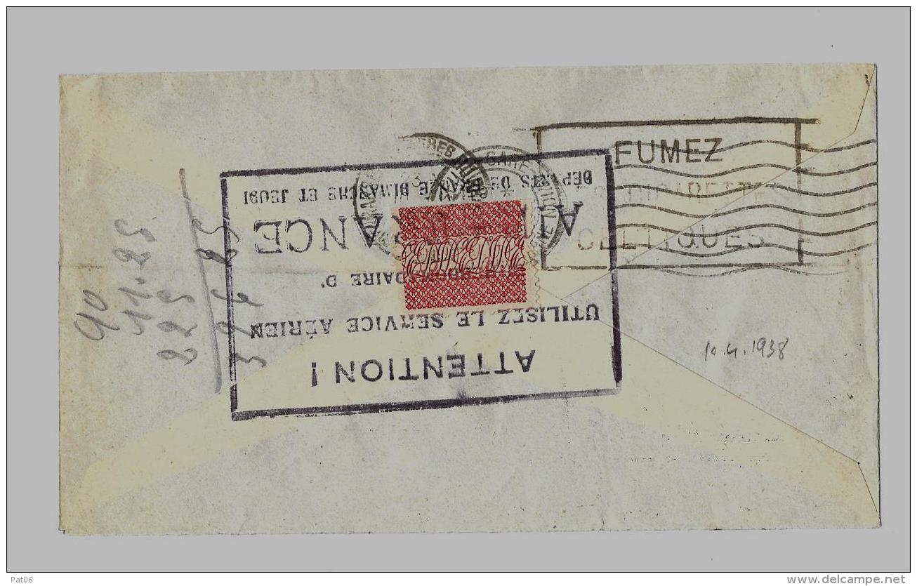 Colonies Françaises &ndash;  SENEGAL &laquo; DAKAR &raquo;LSI - 15gr. -Tarif PA &laquo; France Métro &raquo; à 2F65 (12. - Airmail