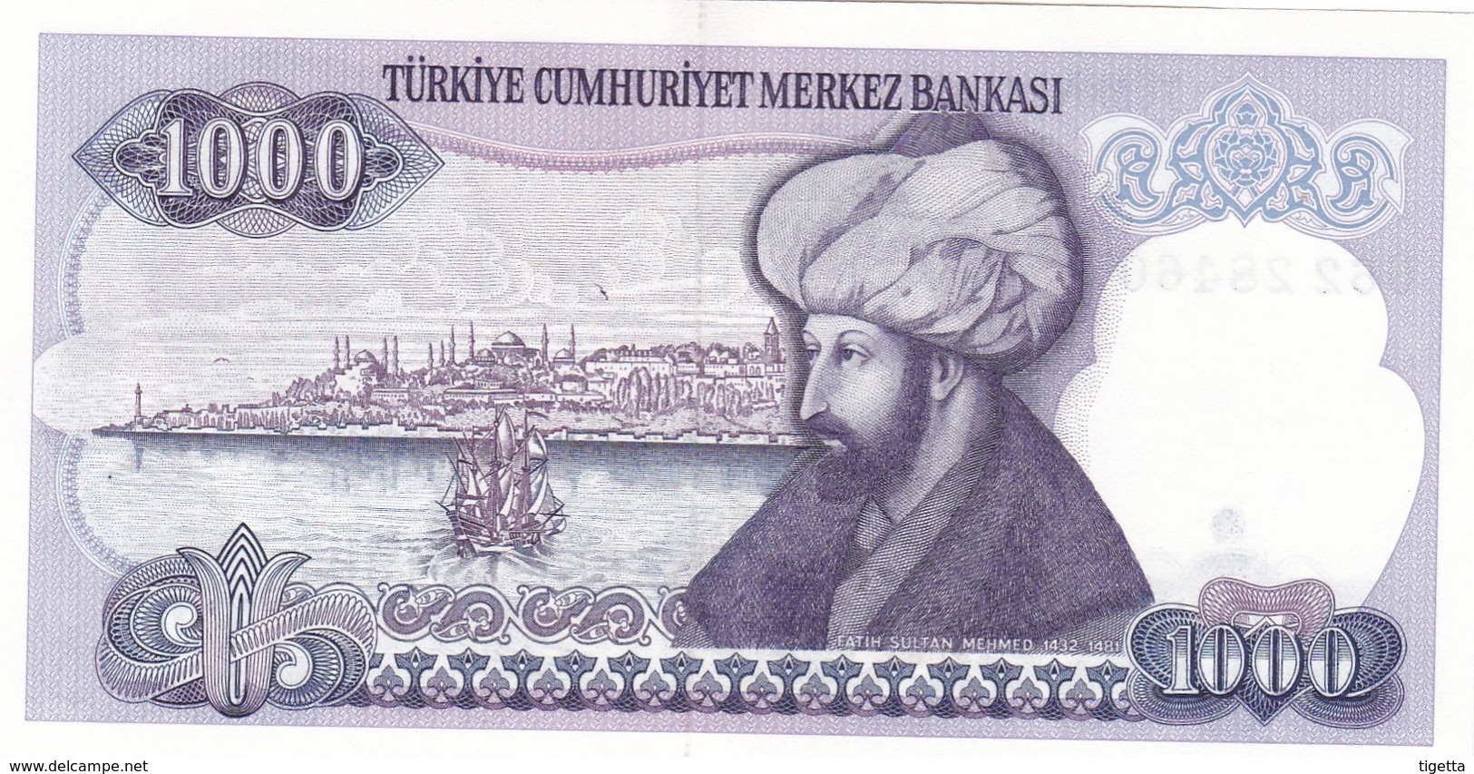 TURCHIA  1000 LIRASI  1970  FDS - Turchia