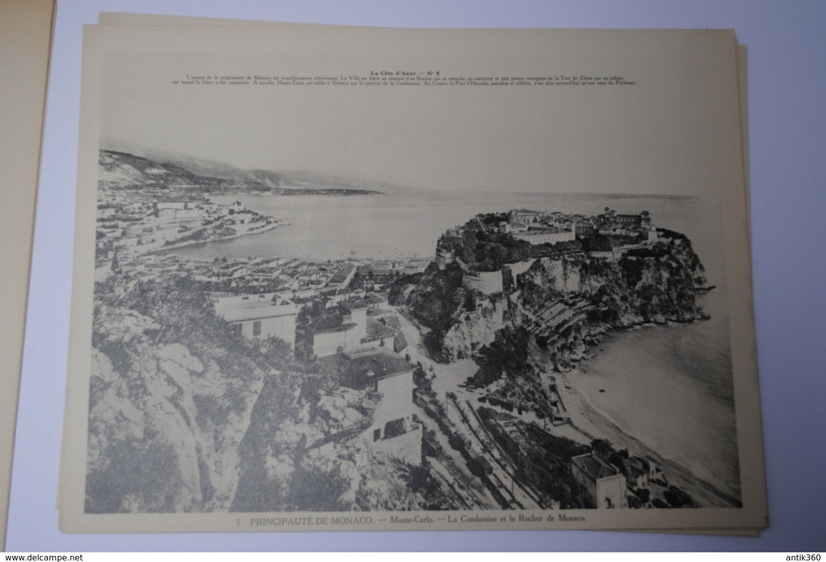 Rare lot de 10 Vues géantes type CPA LA COTE D'AZUR L'enseignement par l'Aspect Baylet NICE MONACO VILLEFRANCHE CANNES..