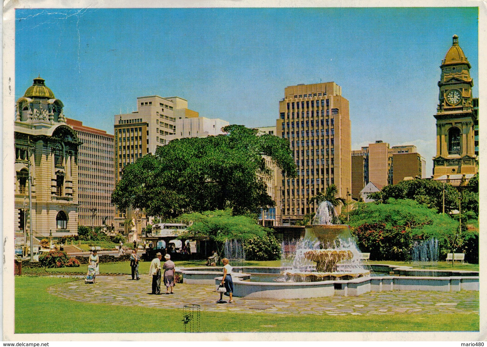 DURBAN:  MEDWOOD  GARDEN, CITY CENTRE  MEDWOOD-TUINE    2 SCAN  (VIAGGIATA) - Sud Africa