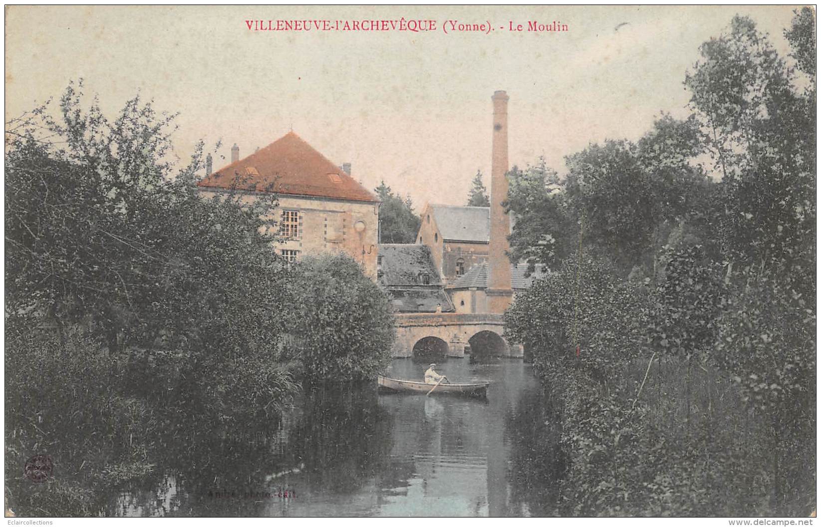 Villeneuve L'Archevêque       89       Moulin A Eau      (voir Scan) - Villeneuve-l'Archevêque