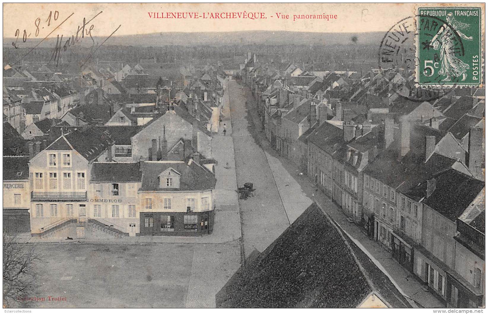 Villeneuve L'Archevêque       89     Vue Panoramique     (voir Scan) - Villeneuve-l'Archevêque