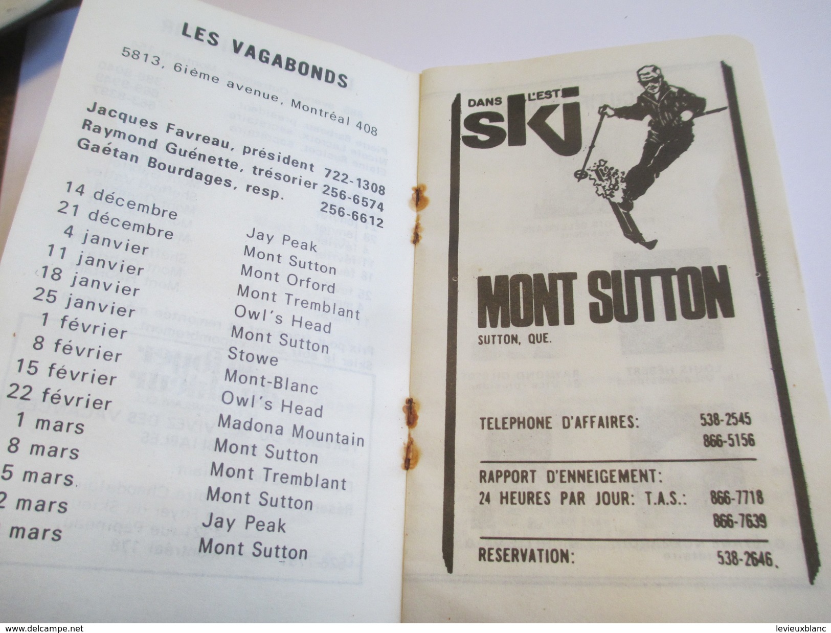 Fascicule/Sports/Passeport Pour Le Monde Du Ski/Assoc.des Clubs De Ski De Montréal/Canada/1970    SPO111 - 1950-Oggi