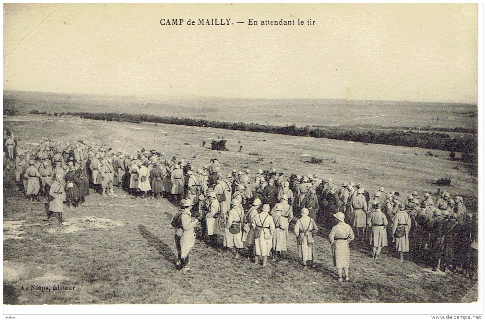 10 Camp De Mailly En Attendant Le Tir 45 Eme Régiment Infanterie - Mailly-le-Camp