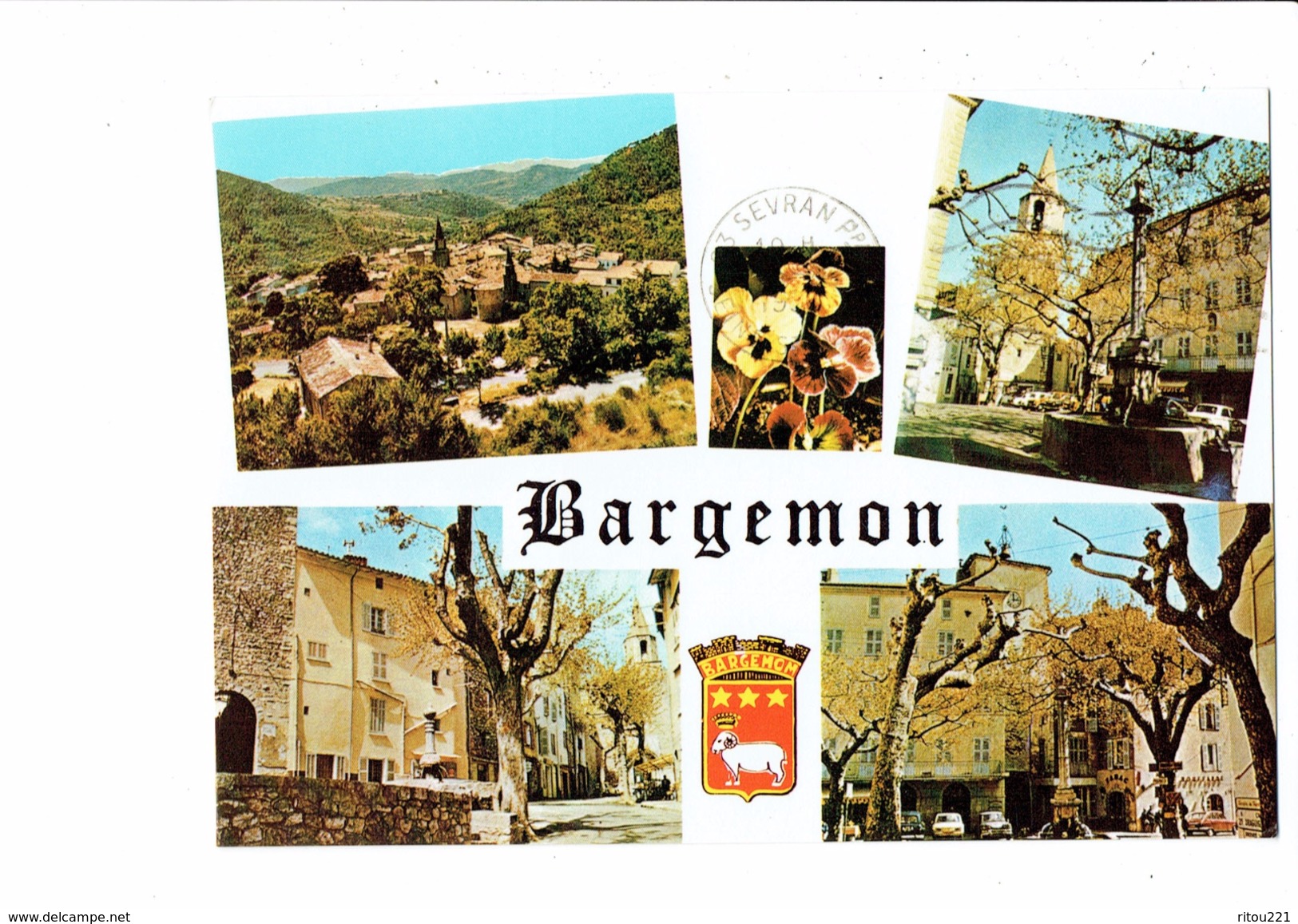 Cpm - 83 - Bargemon - Multivues - Blason Pensées - Vieux Village - Pierron - 1993 - Bargemon
