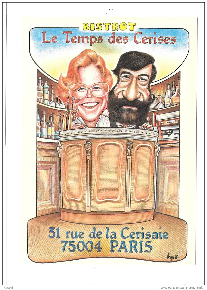 C.P  ILLUSTRATEUR.. BERNARD  VEYRI.  LE TEMPS DES CERISES . CALENDRIER 1991.. TBE . - Veyri, Bernard