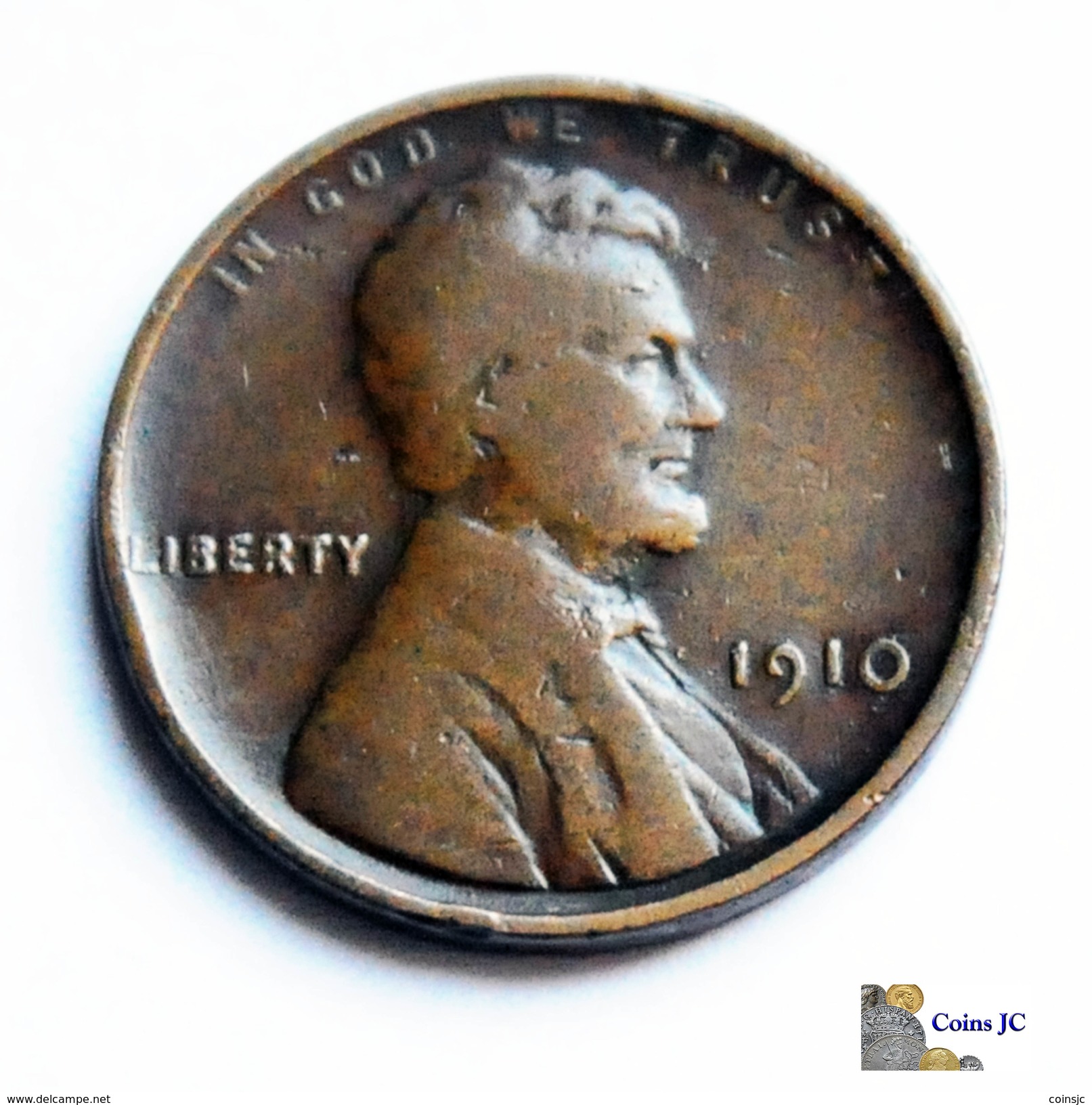 US - 1 Cent - Lincoln - 1910 - 1909-1958: Lincoln, Wheat Ears Reverse