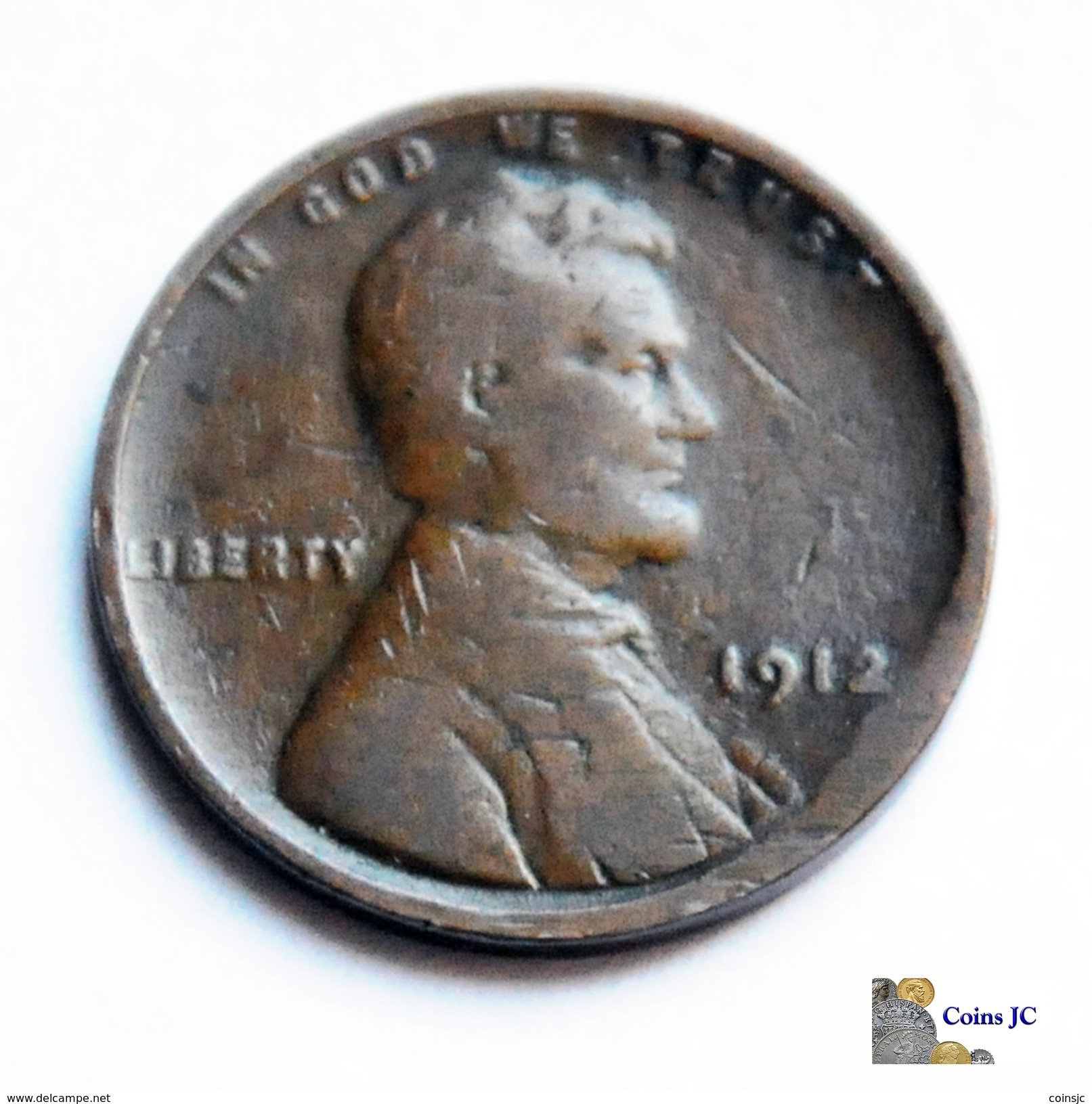 US - 1 Cent - Lincoln - 1912 - 1909-1958: Lincoln, Wheat Ears Reverse