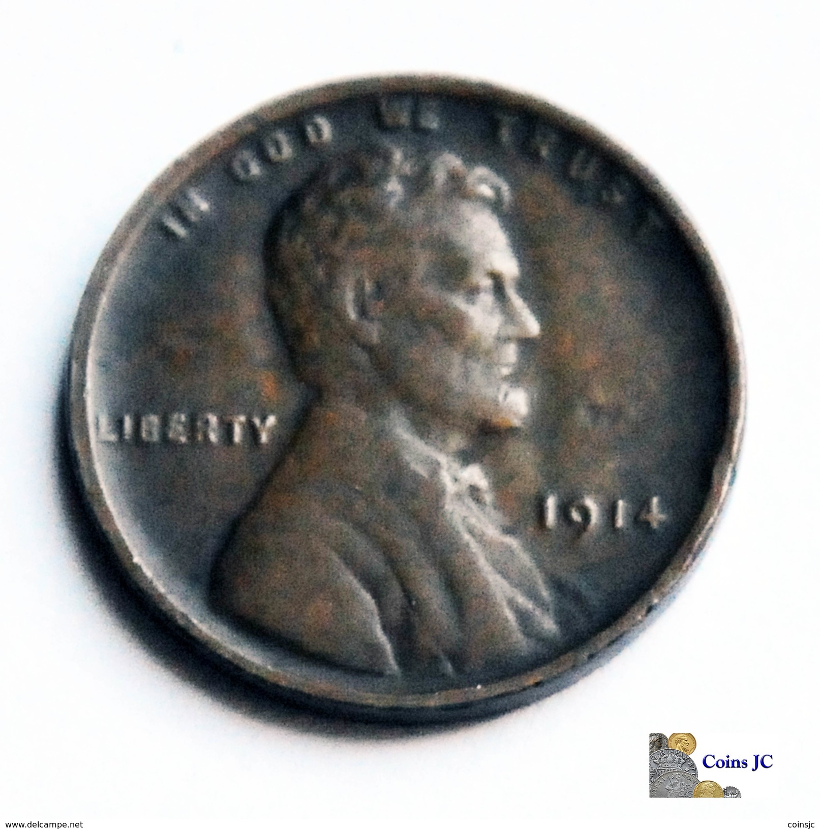 US - 1 Cent - Lincoln - 1914 - 1909-1958: Lincoln, Wheat Ears Reverse