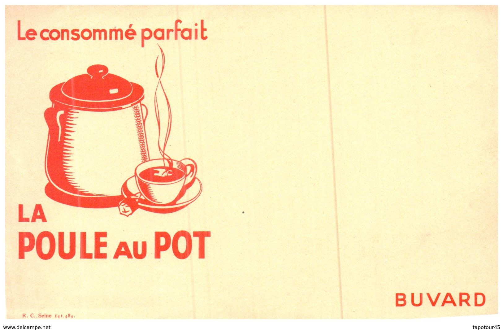 Po PP/Buvard Bouillon La Poule Au Pot (N= 2) - Suppen & Sossen