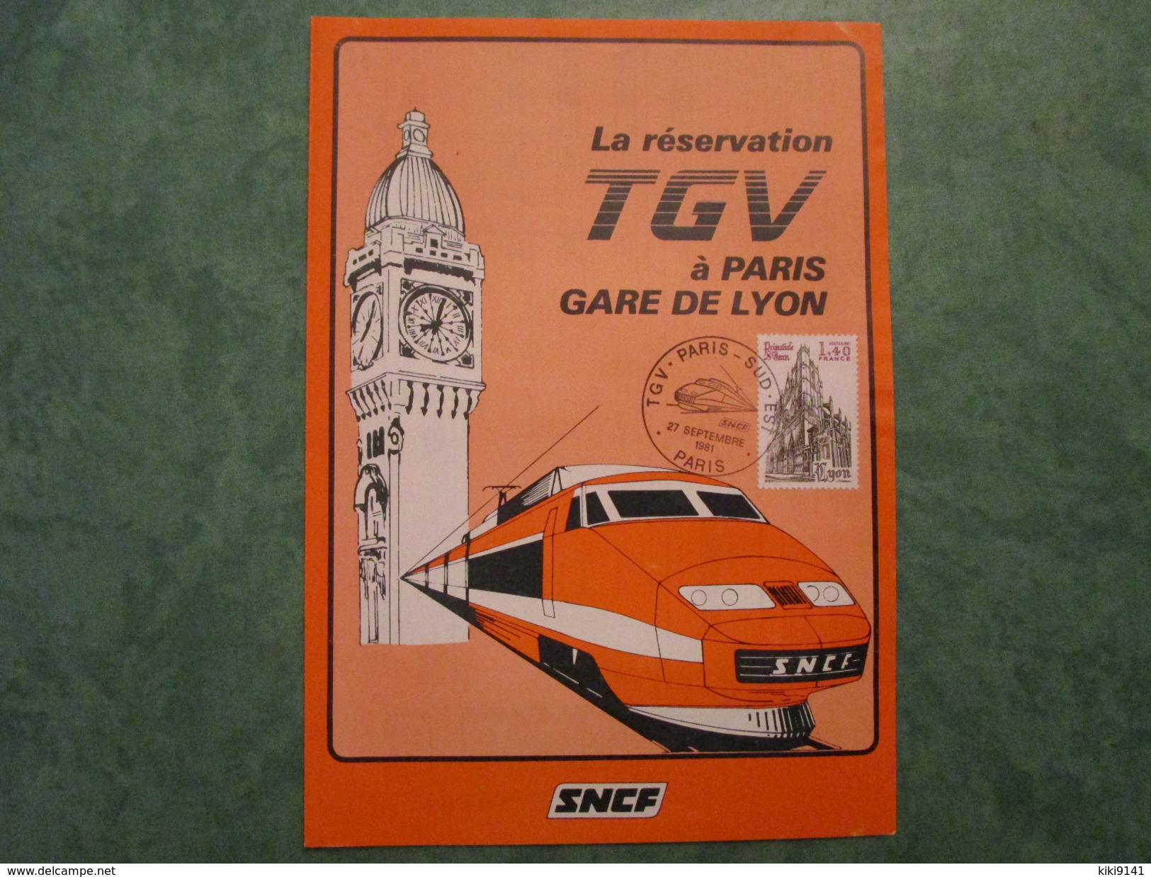 S.N.C.F. La Réservation TGV à PARIS-GARE DE LYON - Chemin De Fer