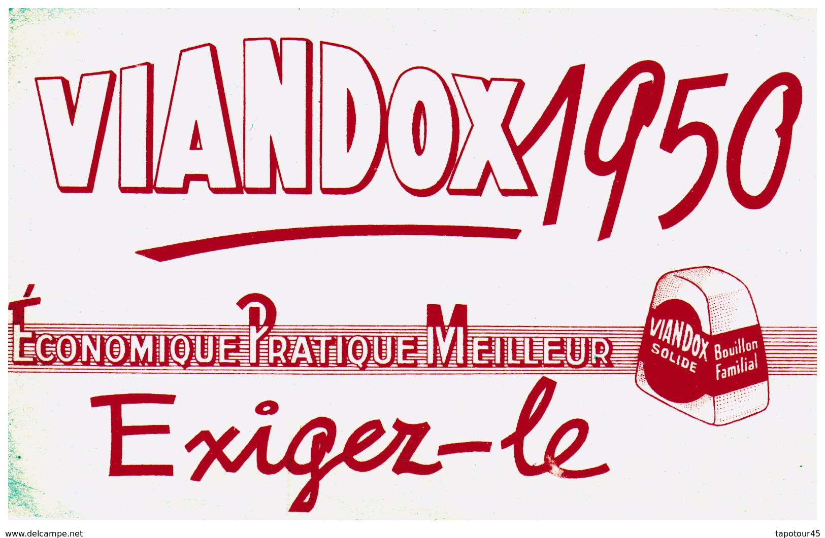 Po V/Buvard Bouillon Viandox (N= 1) - Potages & Sauces