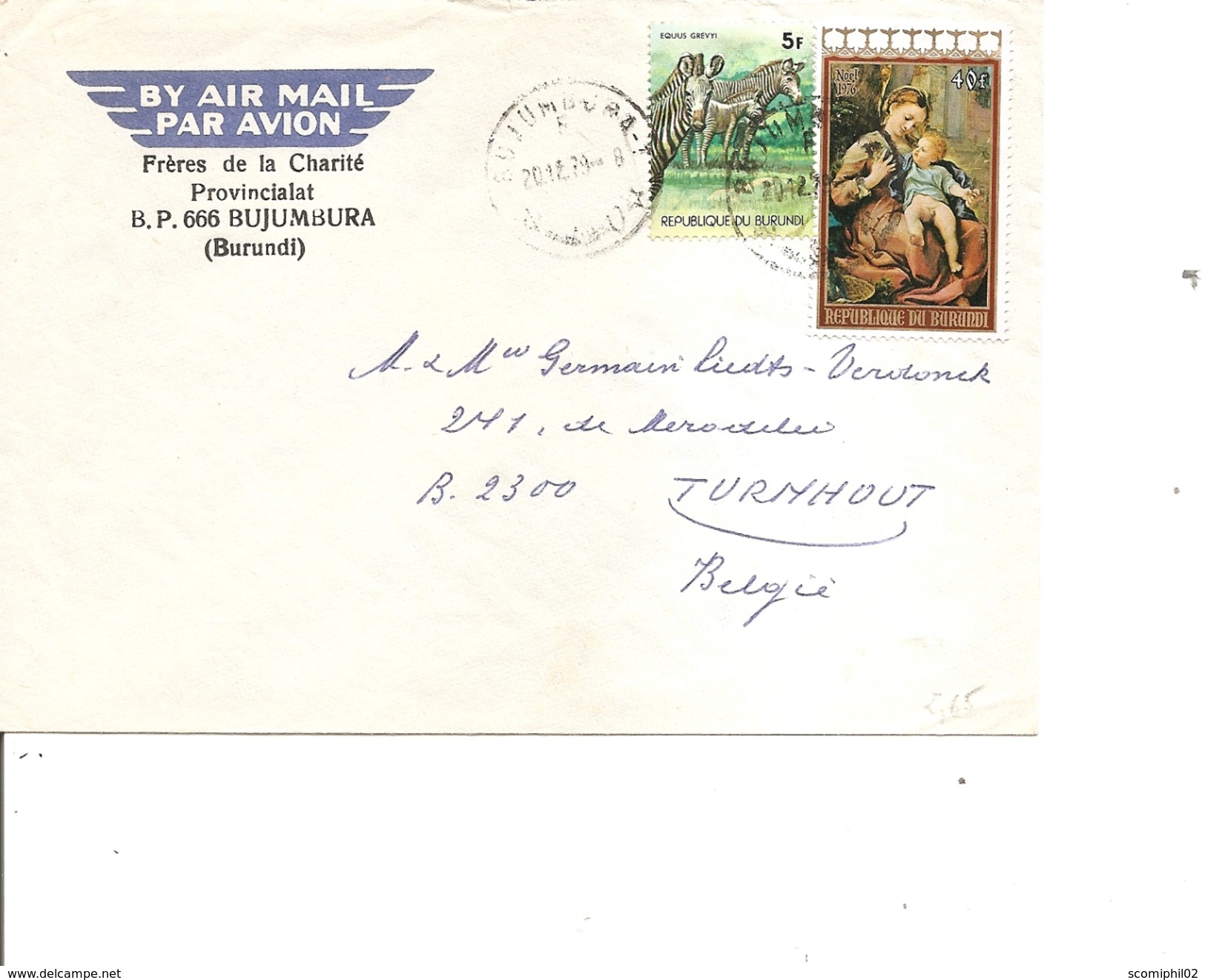 Burundi ( Lettre Par Avion De 1979 De Bujumbura Vers La Belgique à Voir) - Used Stamps