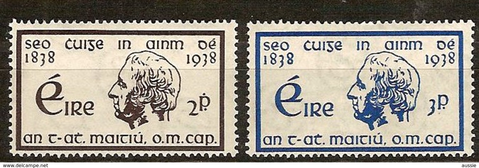 Irlande Ireland 1938 Yvertn° 73-74 (*) MLH Cote 10,50 Euro - Neufs