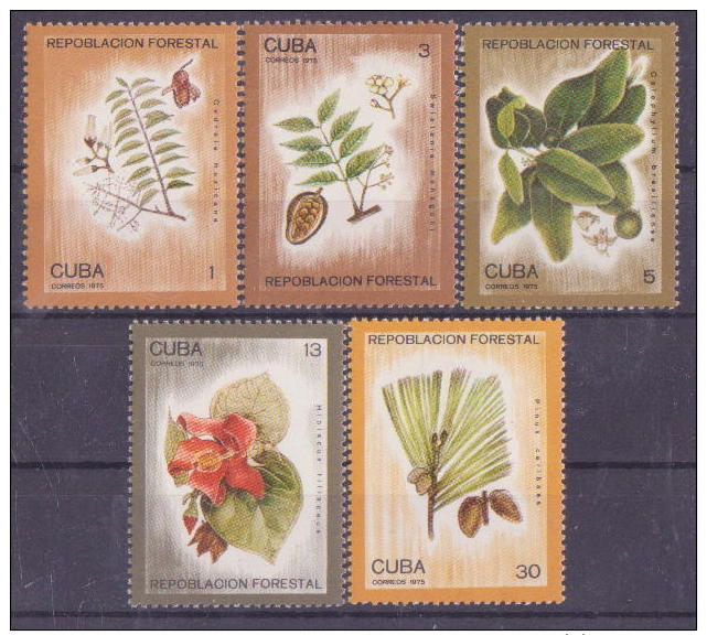 63-392 // CUBA  -  1975   FLORA   Mi 2065/69 ** - Ungebraucht