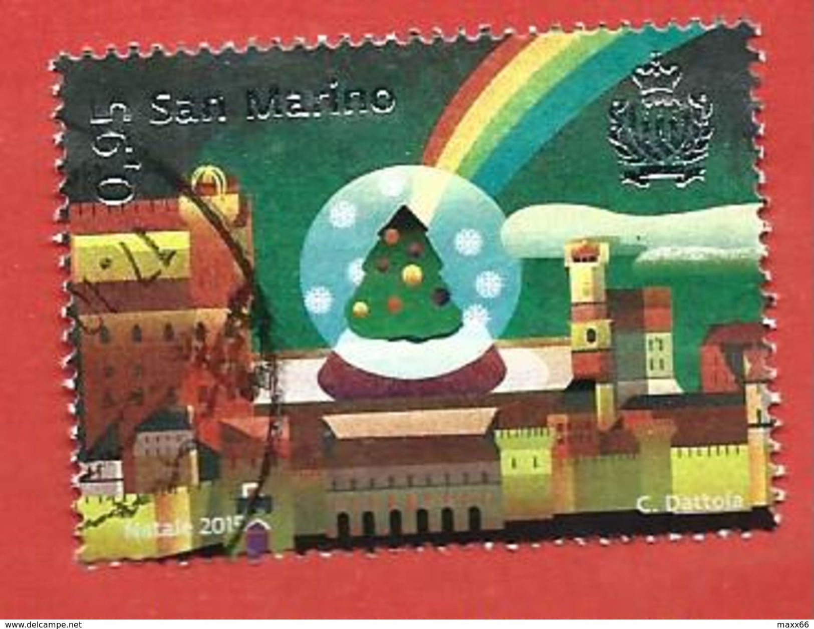 SAN MARINO USATO - 2015 - NATALE - Albero Di Natale - &euro; 0,95 - S. 2498 - Usati