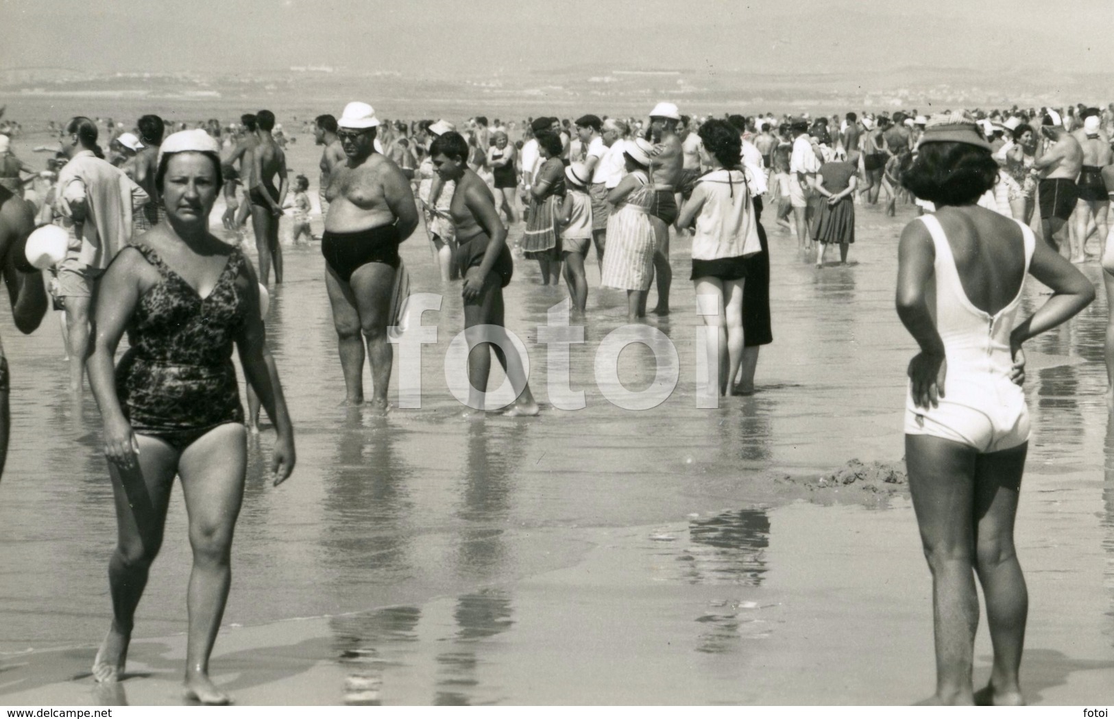 REAL PHOTO FOTO POSTCARD COSTA DA CAPARICA BEACH ALMADA PORTUGAL CARTE POSTAL - Setúbal