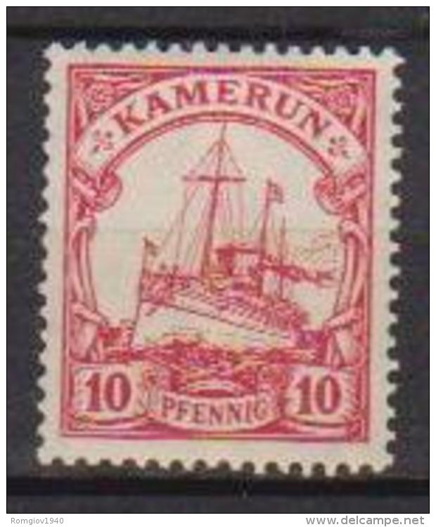 GERMANIA COLONIA KAMERUN 1905-14  SOGGETTI DIVERSI YVERT. 21 MLH VF - Kamerun