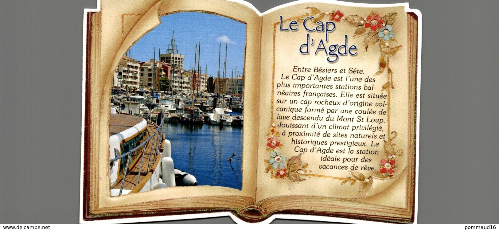 CPM Le Cap D'Adge - En Forme De Livre - Altri & Non Classificati