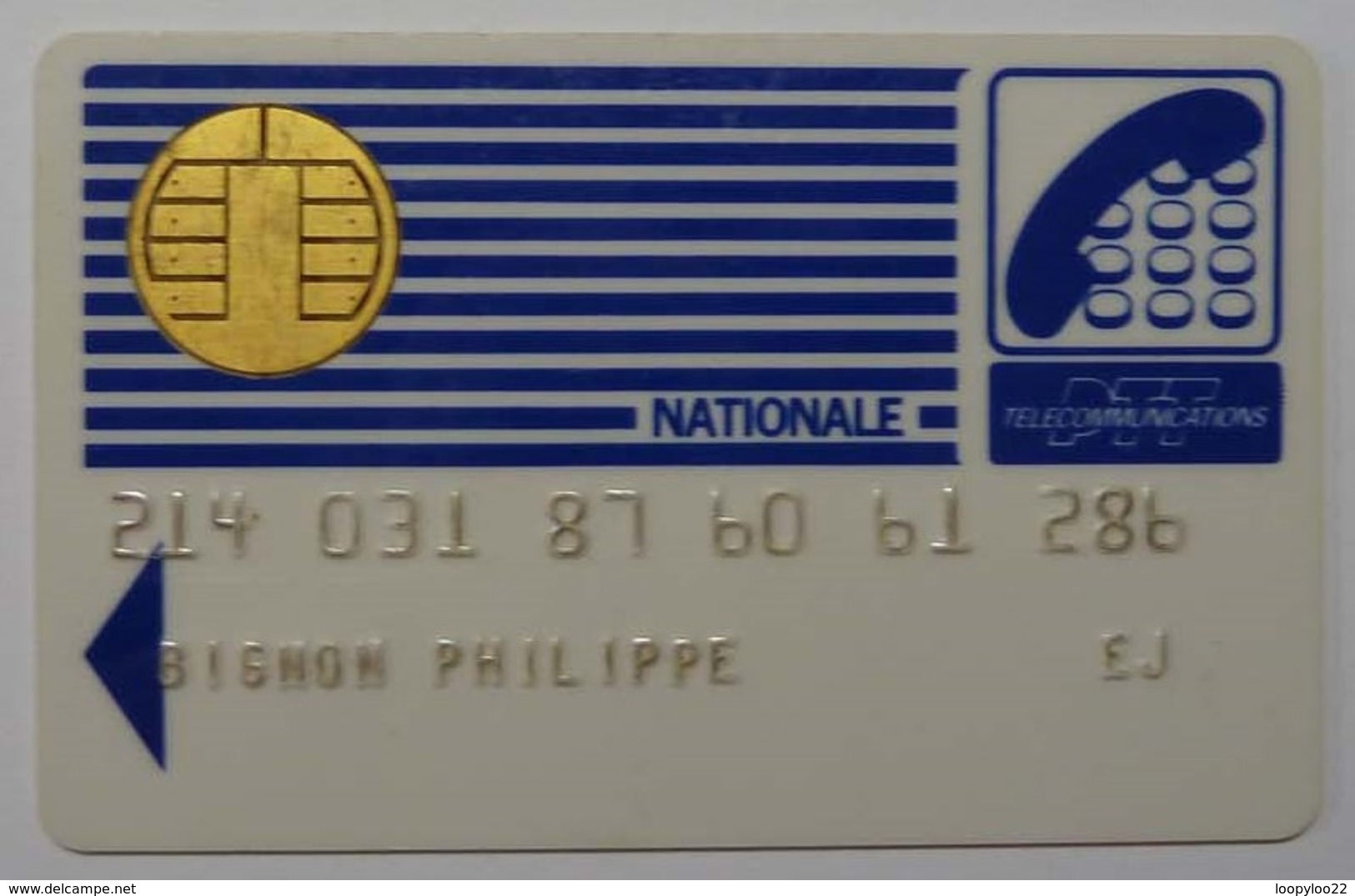 FRANCE - Bull Chip 1 - Rare Early Issue - Carte Telecommunications Nationale Calling Card - PTT - Used - Telefoonkaarten Voor Particulieren