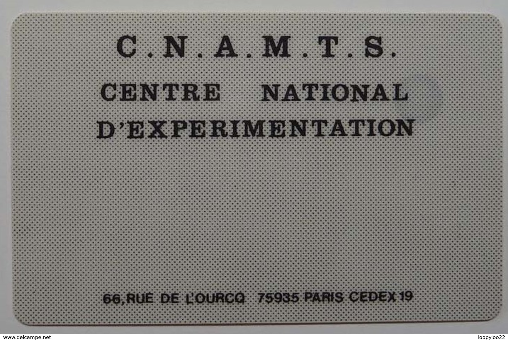 FRANCE - Bull Chip 3 - Smart Card - CNEX - Carte D'Acces - Centre National D'Experimentation - Used - Privat