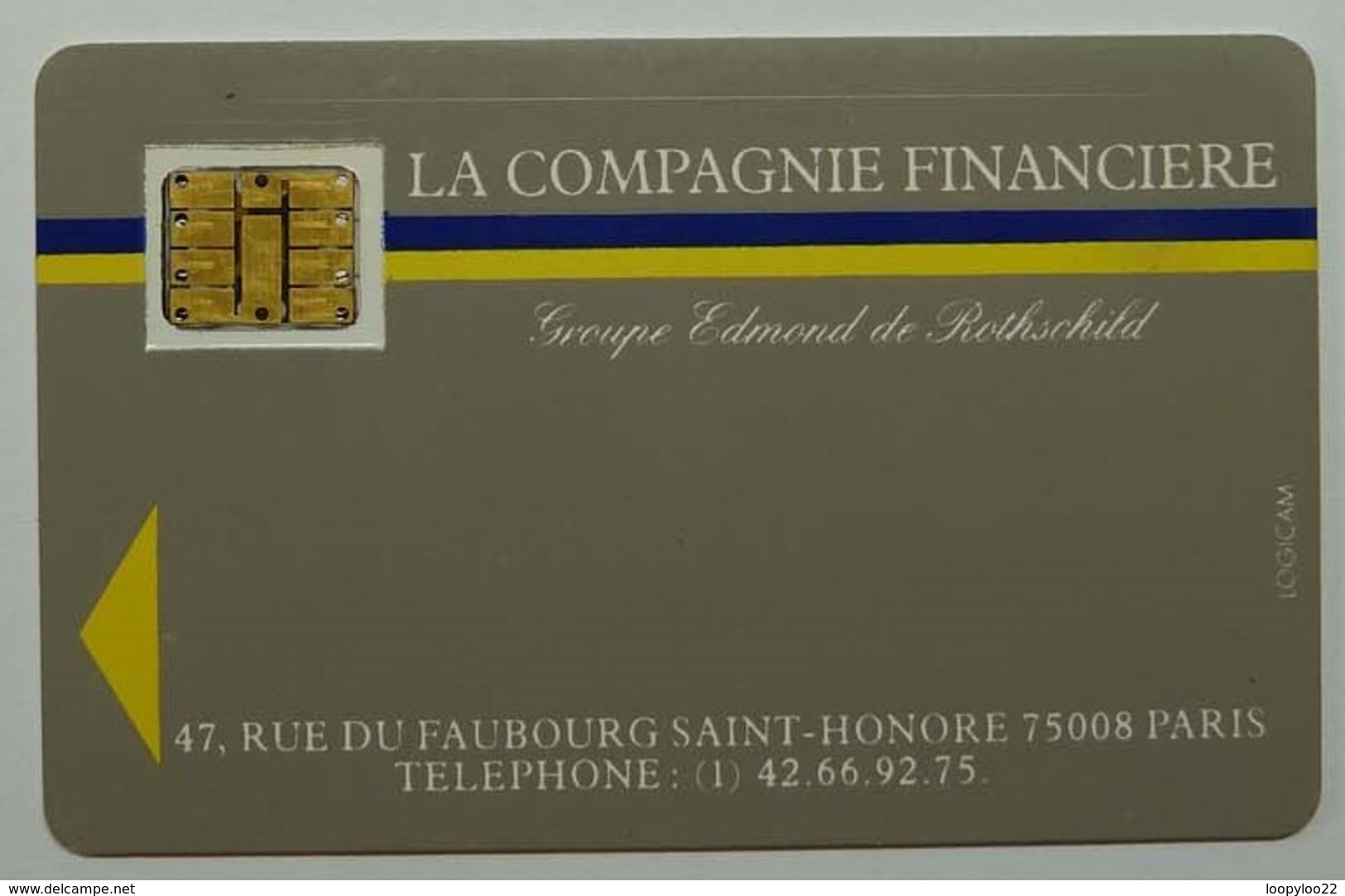 FRANCE - Schlumberger - Smart Card - Rothschild - 1984 - Used - Privées
