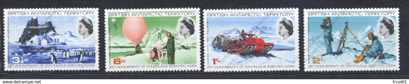 British Antarctic Territory, Yvert 21/24, Scott 20/23, SG 20/23 MNH - Neufs