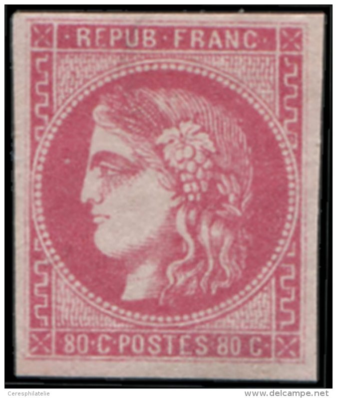 49   80c. Rose, Ch. L&eacute;g&egrave;re, Frais Et TB. J - Other & Unclassified