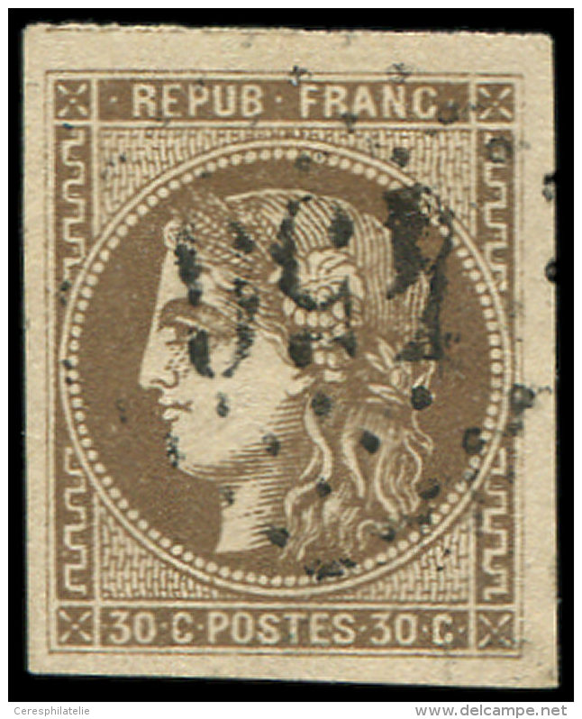 47   30c. Brun, Oblit&eacute;r&eacute; GC 456 De BESANCON, TB - Other & Unclassified