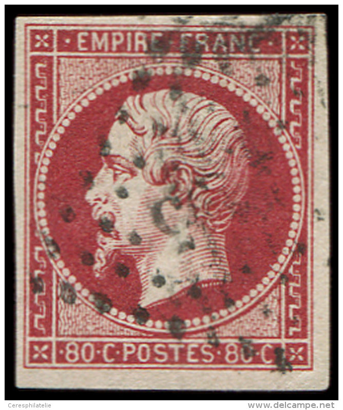 17Ba 80c. Rose Vif, Oblit&eacute;r&eacute; PC, TB - Other & Unclassified