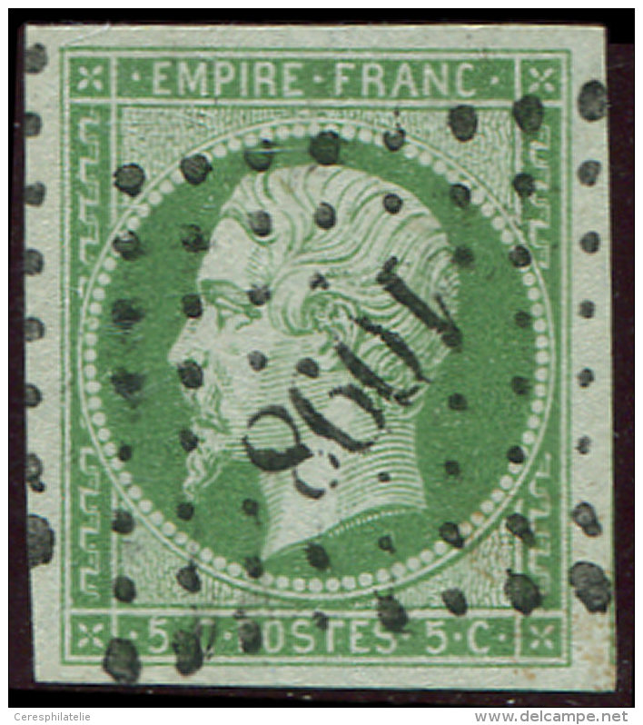 12    5c. Vert-jaune, Obl. PC 1098, Belles Marges Et Frappe Superbe - Other & Unclassified