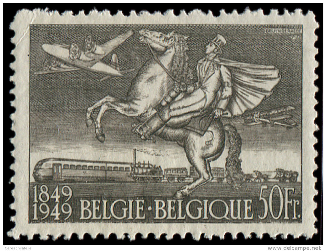 BELGIQUE PA 24 : 50f. Brun-gris, Centenaire Du Timbre, TB - Other & Unclassified