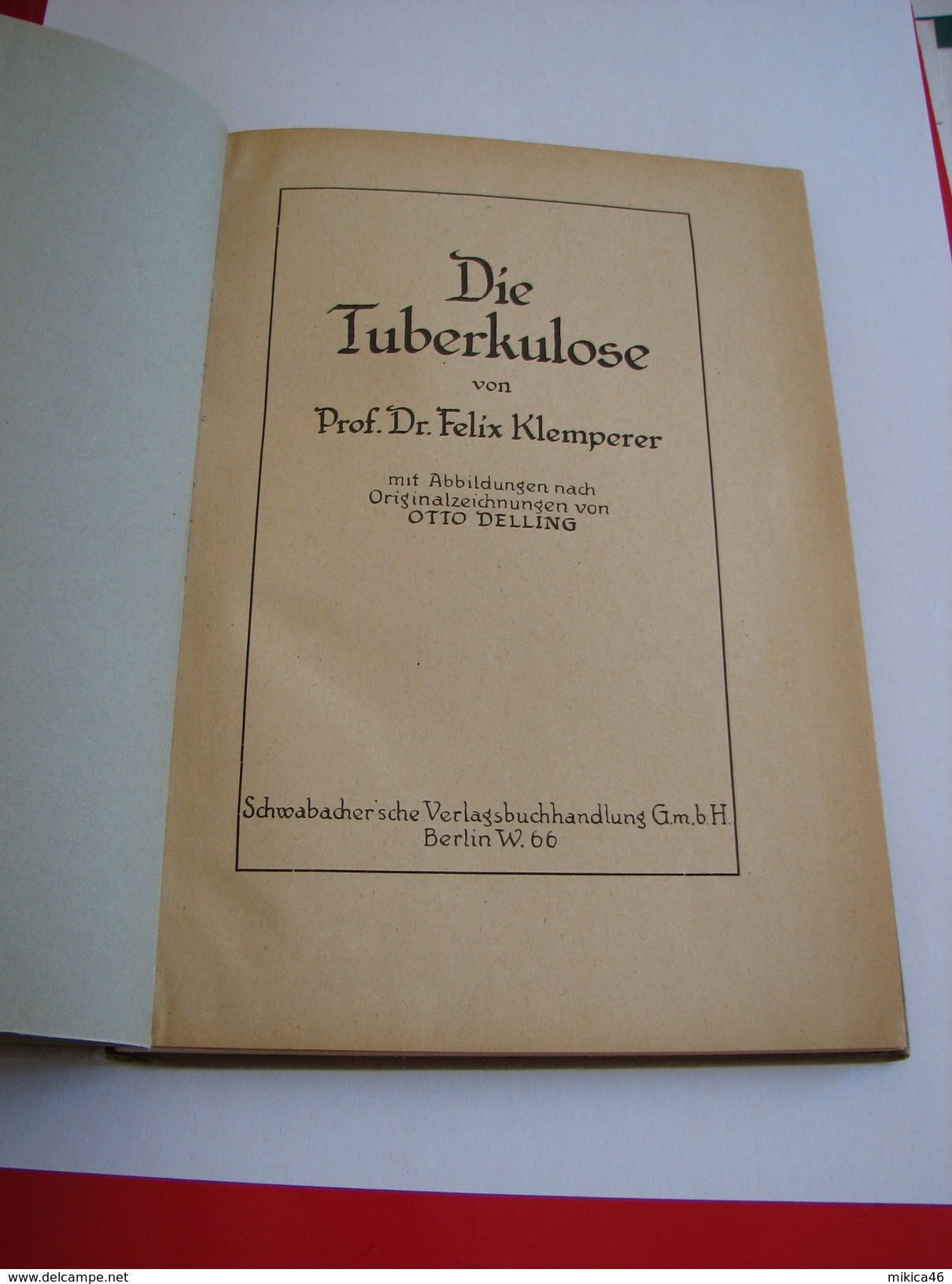 Die Tuberkulose - Felix Klemperer - Old Books