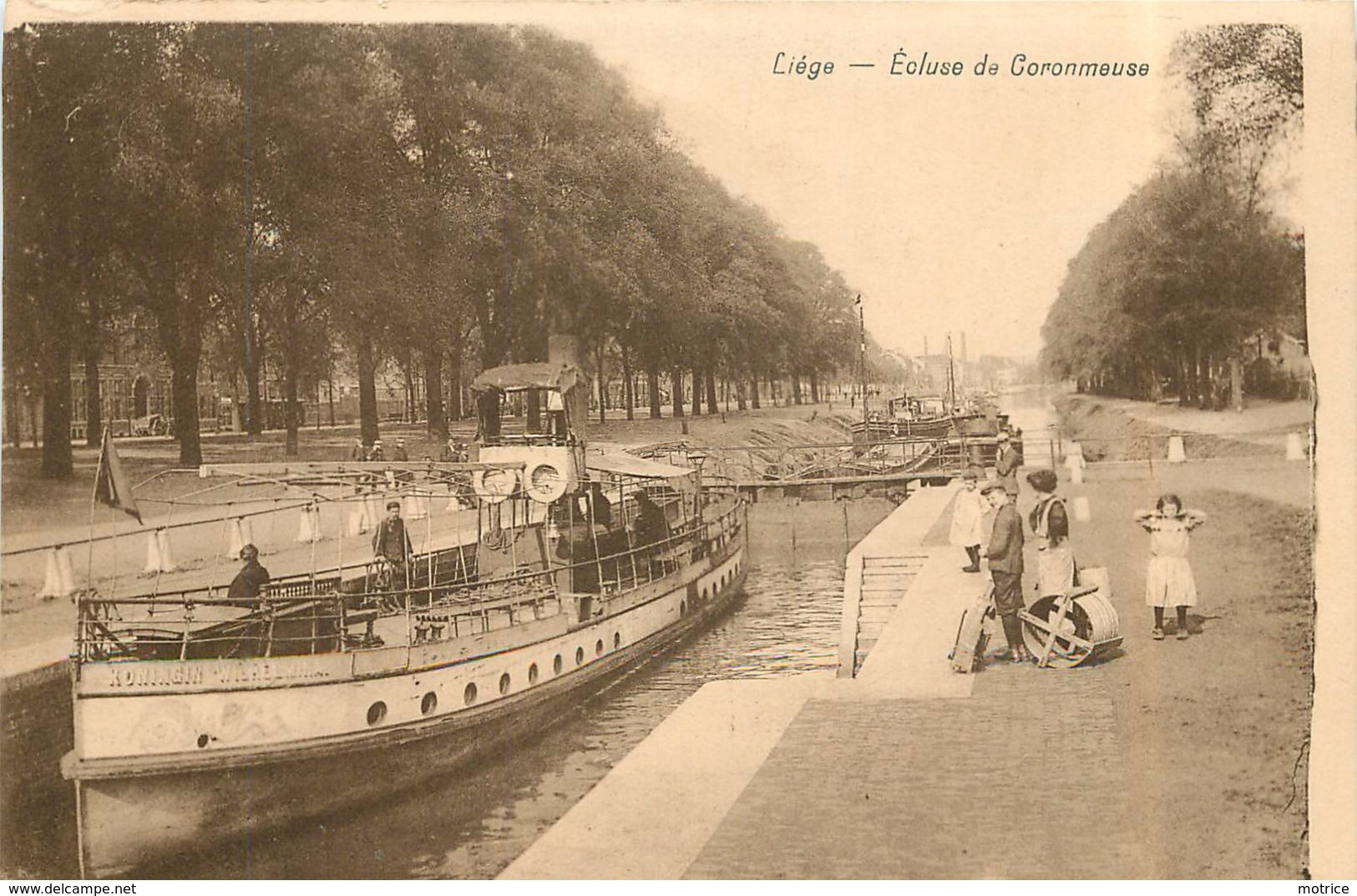 LIEGE - Ecluse Du Coronmeuse, Bateaux. - Liege