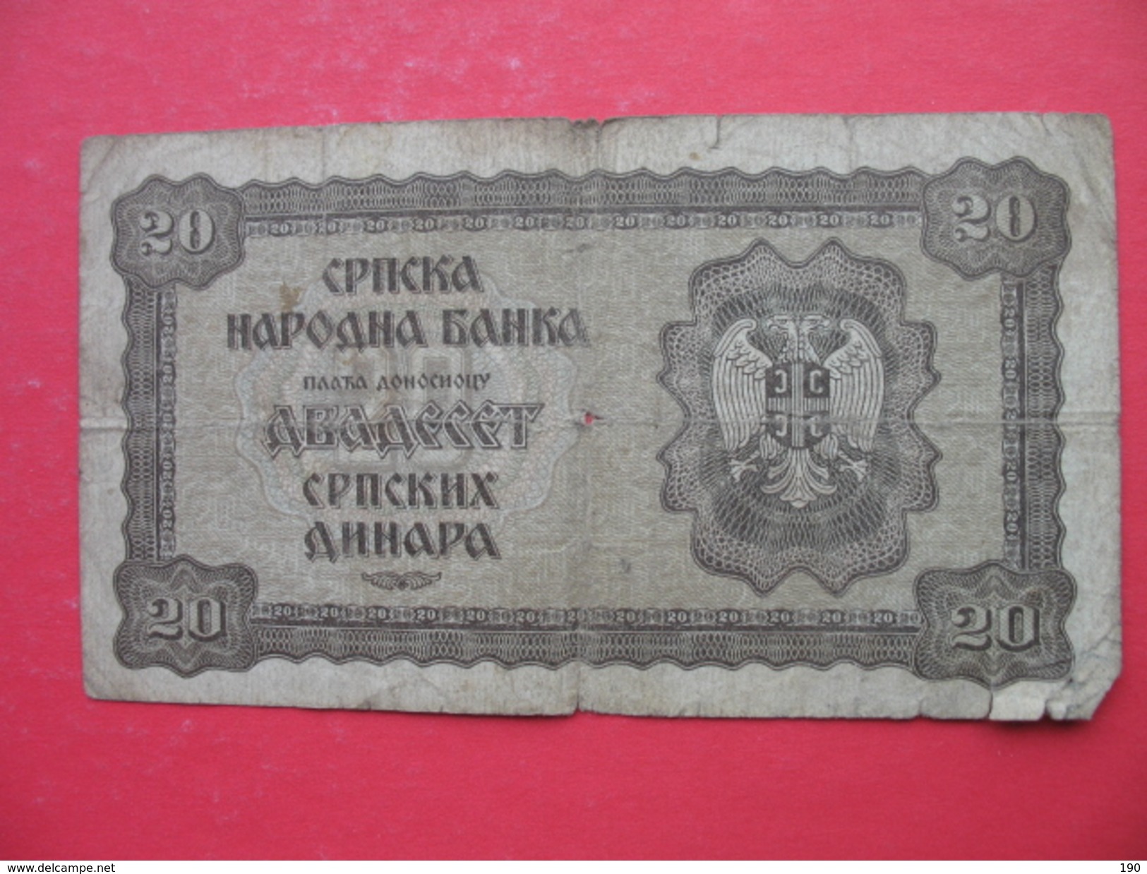 20 DINARA 1941 - Serbia