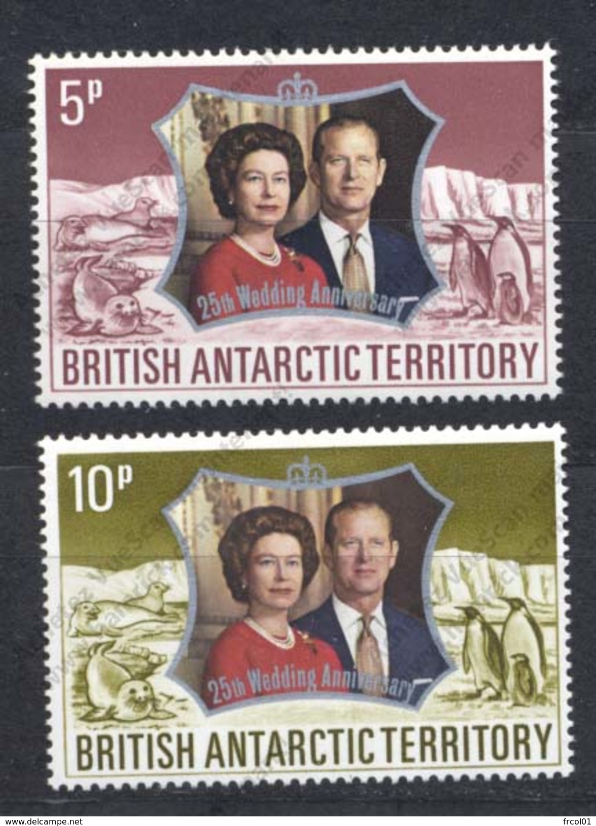 British Antarctic Territory, Yvert 43&44, Scott 43&44, SG 42&43, MNH - Neufs