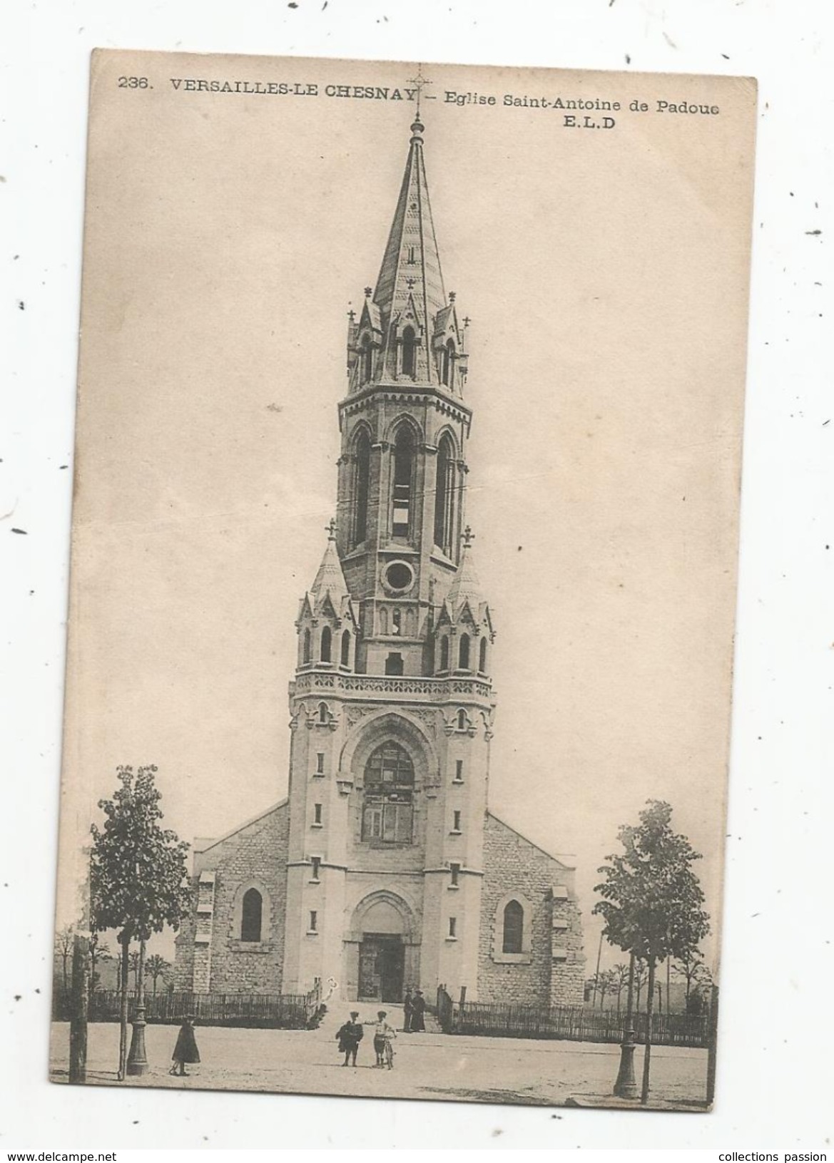 Cp , 78 , VERSAILLES - LE CHESNAY , église SAINT ANTOINE De PADOUE , Vierge - Le Chesnay