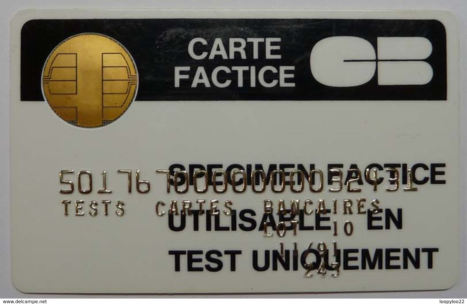 FRANCE - Bull 3 - EFTPOS Test - Specimen Factice - Cartes Bancaires - Otros & Sin Clasificación