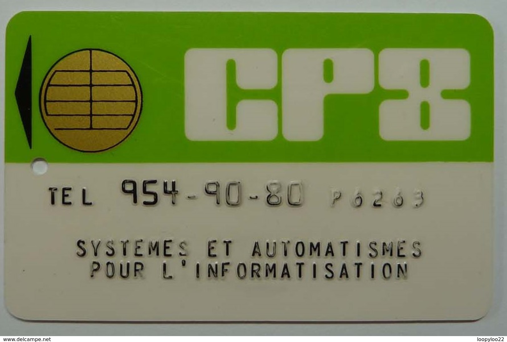 FRANCE - Bull - Smart Card - Early CP8 - Specimen Demo - Embossed Text - Otros & Sin Clasificación